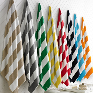 Swimming stripe design beach towel for pool